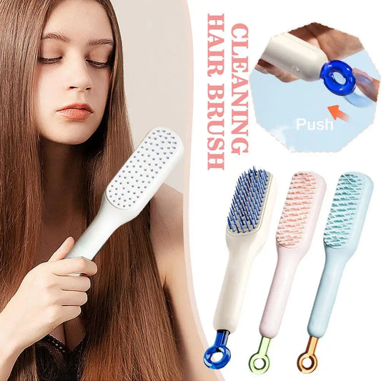 Self-Cleaning Scalp Therapy Hair Brush